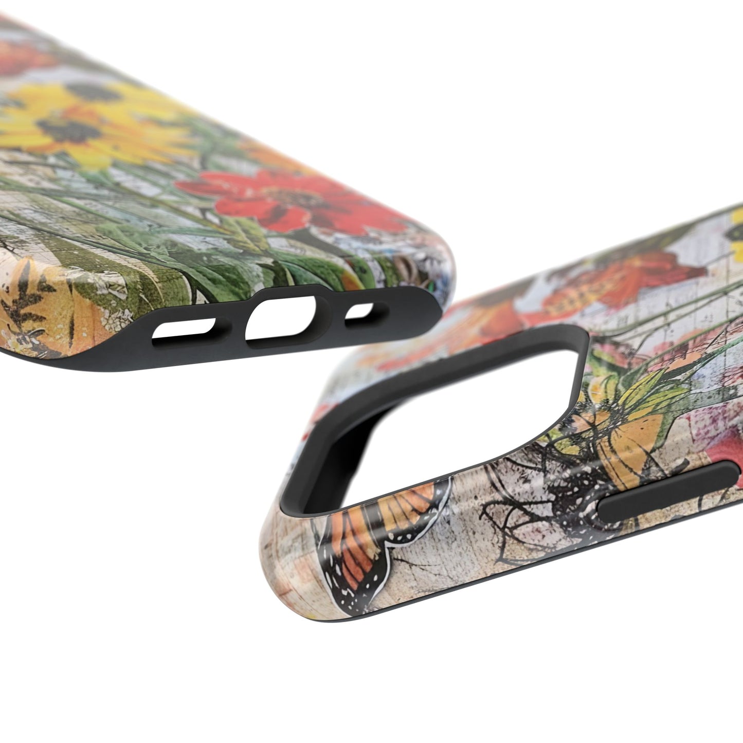 Floral Magnetic Phone Case - Wildflowers for Stylish Protection