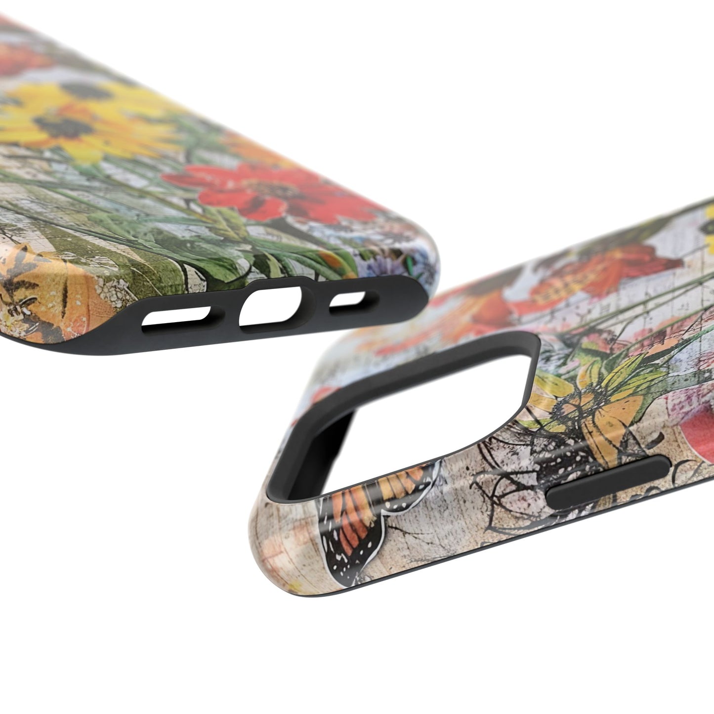 Floral Magnetic Phone Case - Wildflowers for Stylish Protection