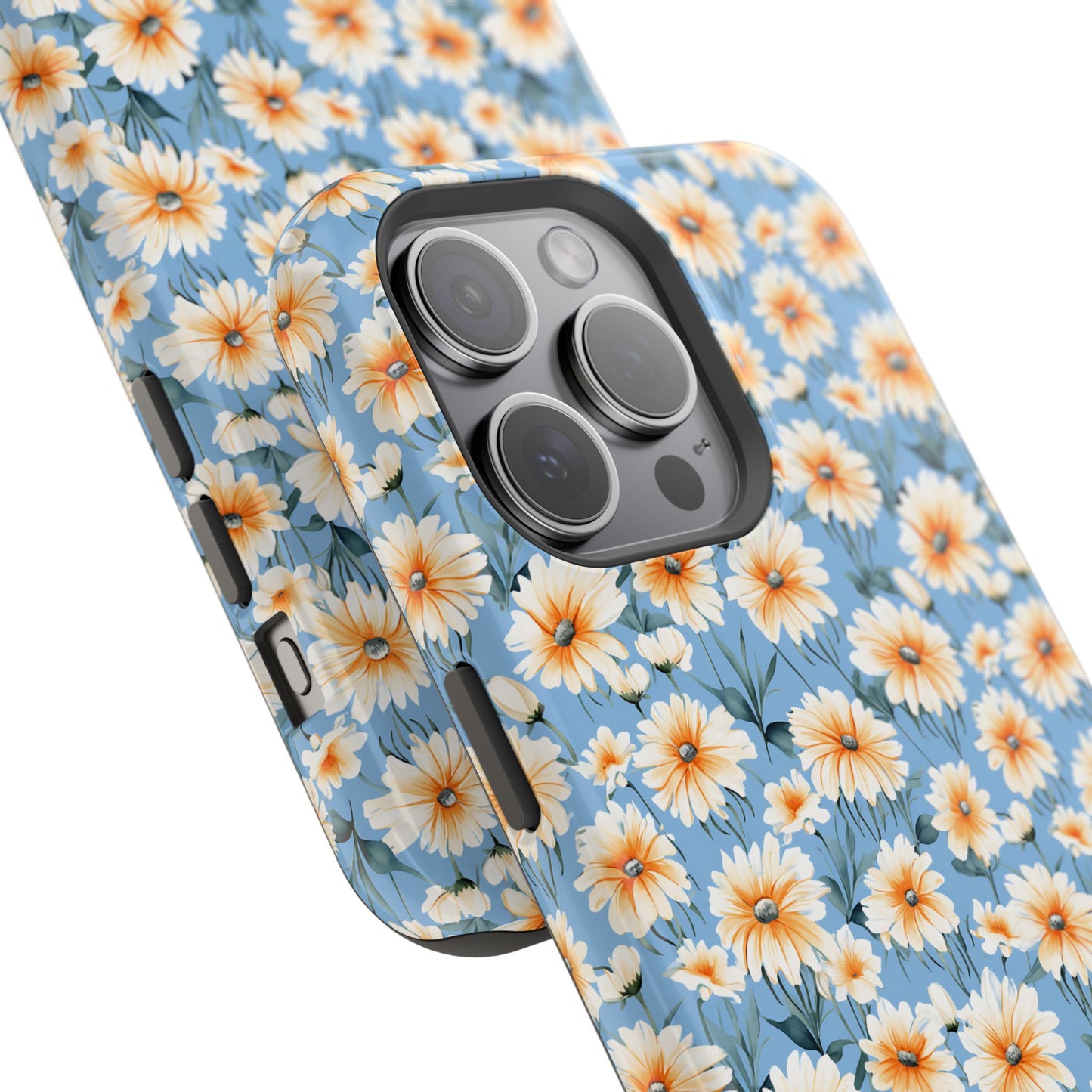 Floral Magnetic Phone Case - Chic Daisy Pattern for Stylish Protection