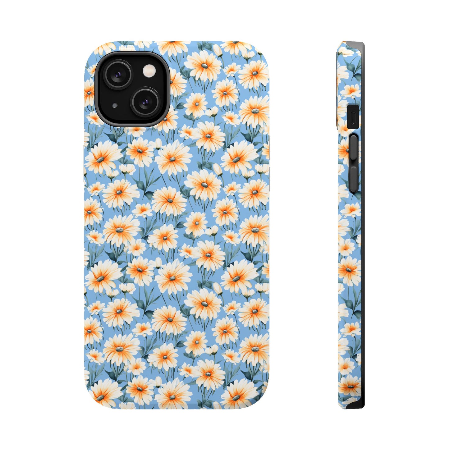 Floral Magnetic Phone Case - Chic Daisy Pattern for Stylish Protection