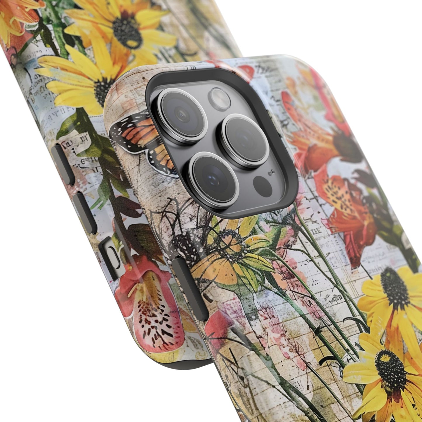 Floral Magnetic Phone Case - Wildflowers for Stylish Protection