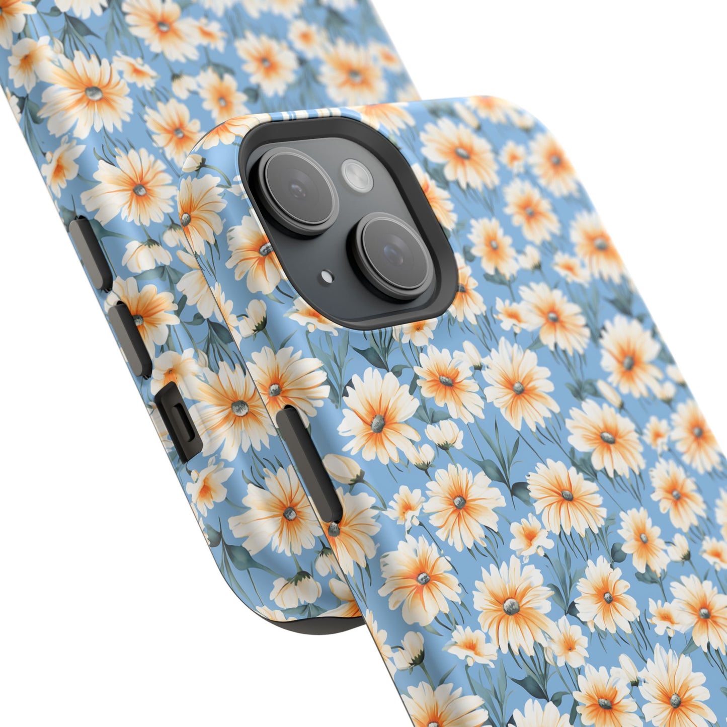 Floral Magnetic Phone Case - Chic Daisy Pattern for Stylish Protection