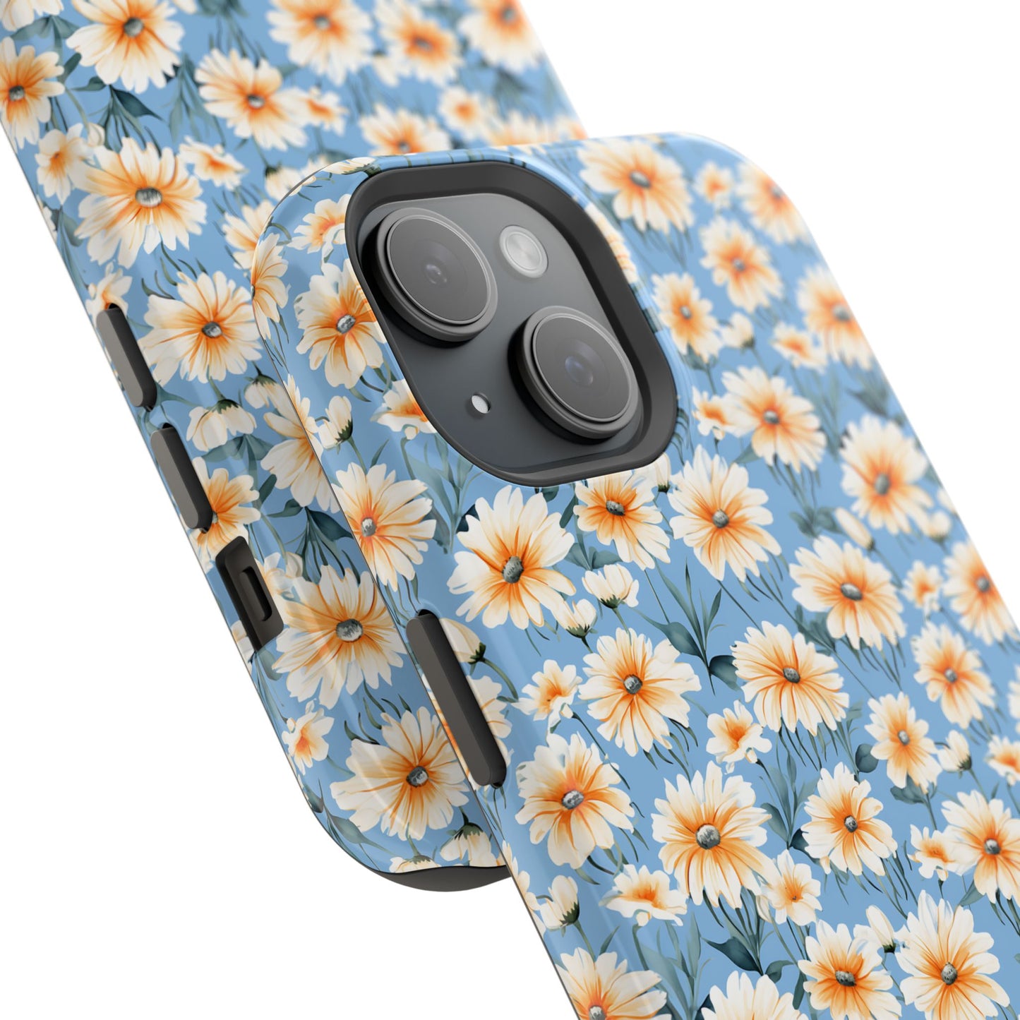Floral Magnetic Phone Case - Chic Daisy Pattern for Stylish Protection