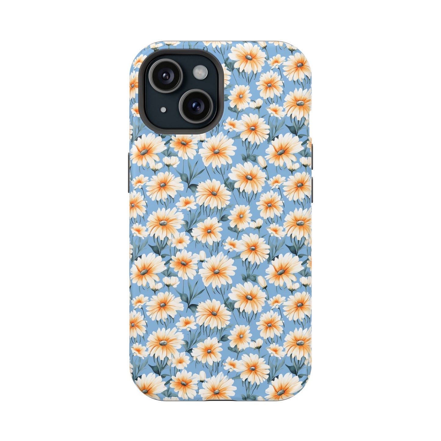 Floral Magnetic Phone Case - Chic Daisy Pattern for Stylish Protection