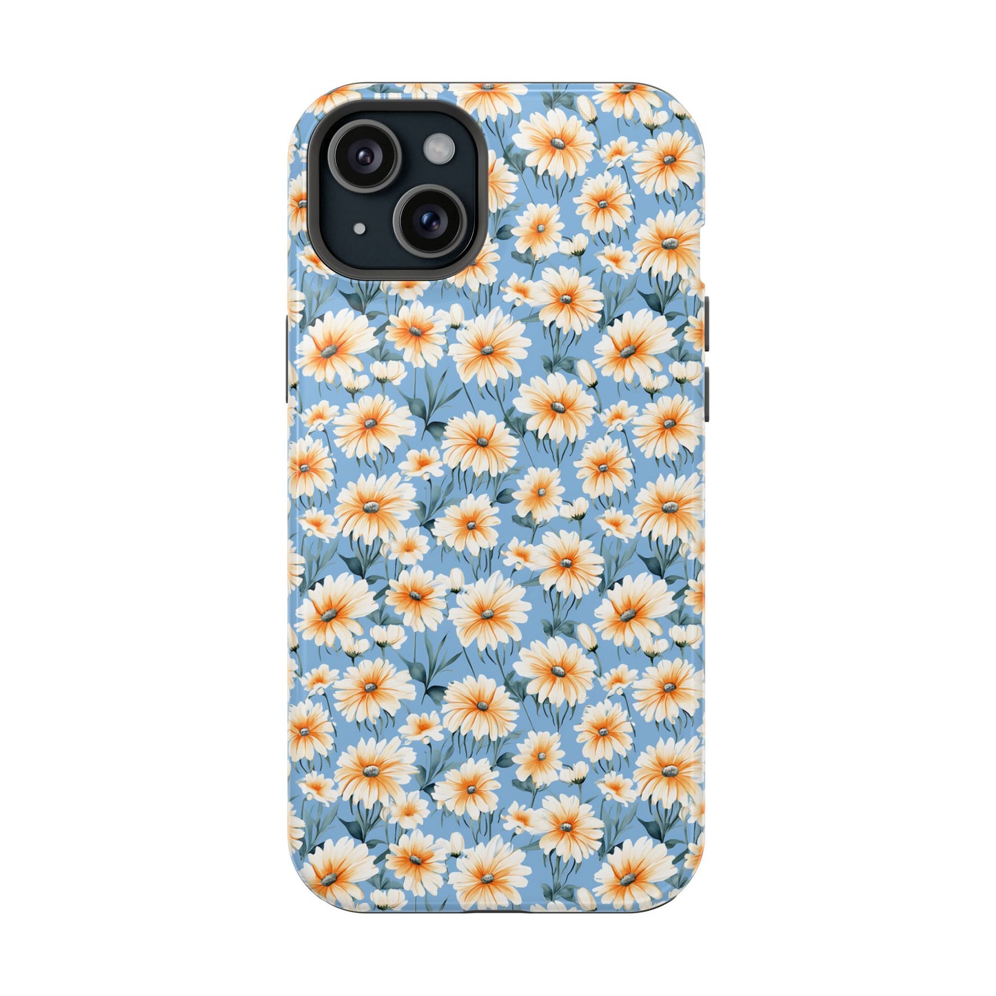 Floral Magnetic Phone Case - Chic Daisy Pattern for Stylish Protection