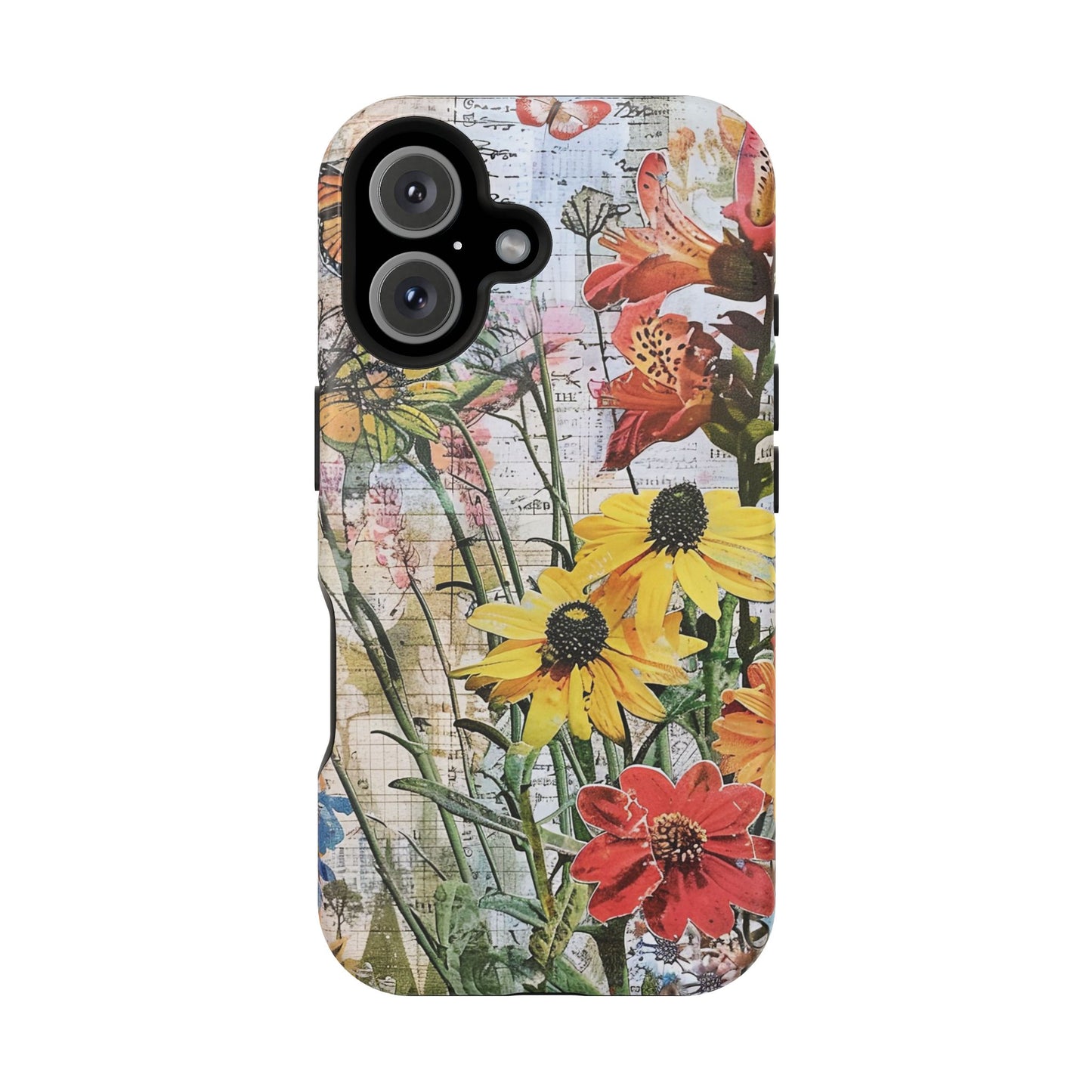 Floral Magnetic Phone Case - Wildflowers for Stylish Protection