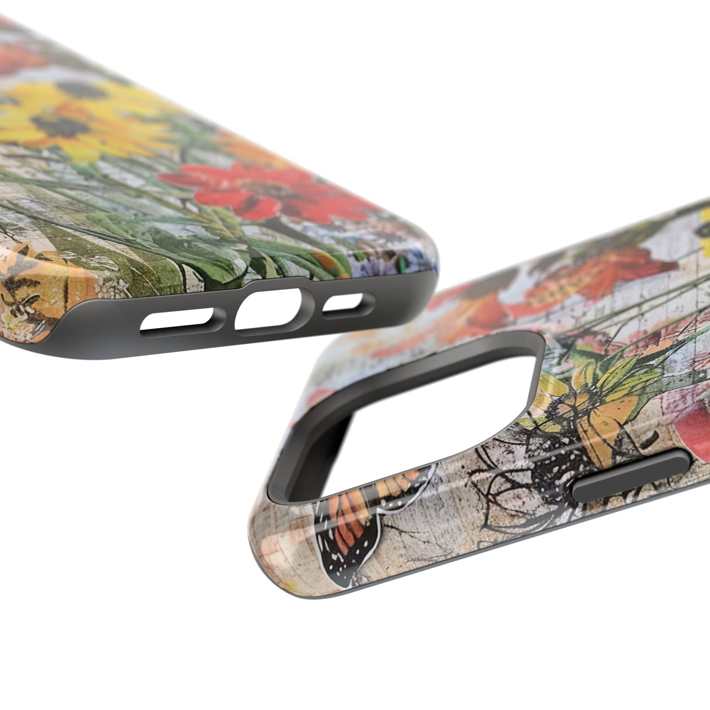 Floral Magnetic Phone Case - Wildflowers for Stylish Protection