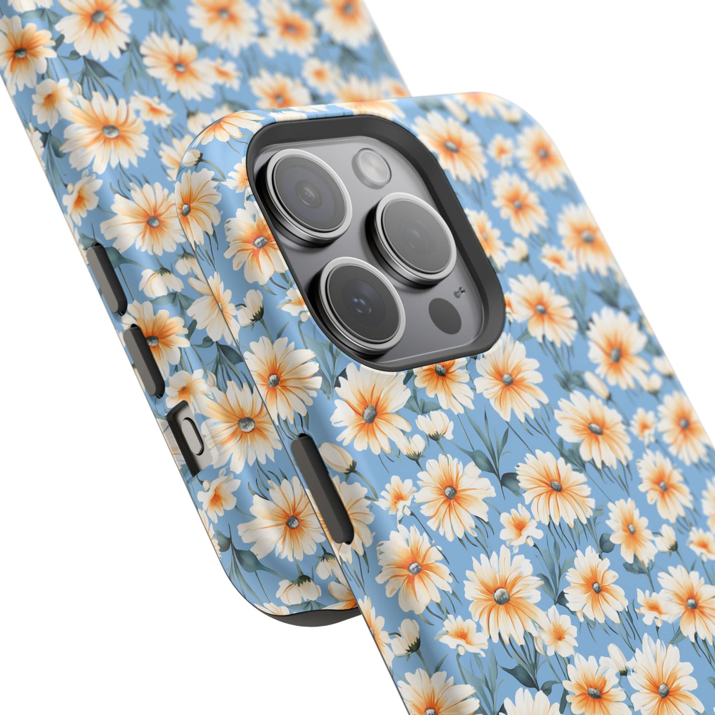 Floral Magnetic Phone Case - Chic Daisy Pattern for Stylish Protection