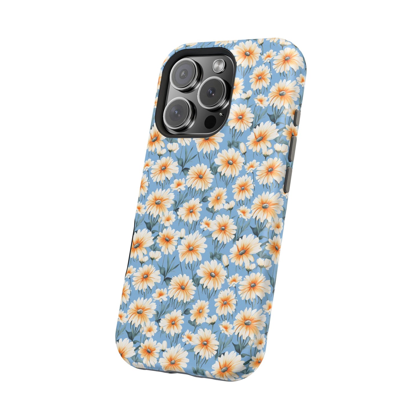 Floral Magnetic Phone Case - Chic Daisy Pattern for Stylish Protection