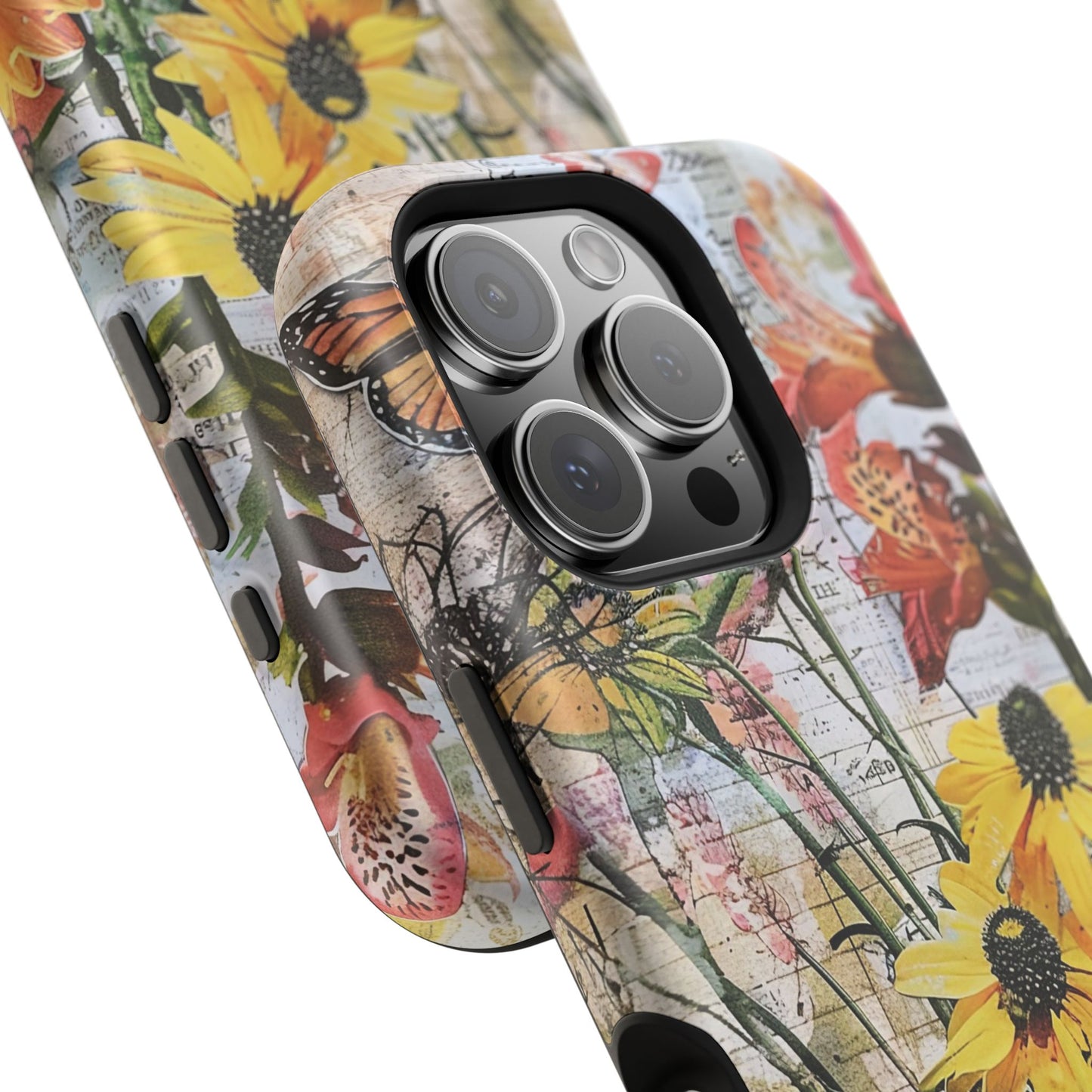 Floral Magnetic Phone Case - Wildflowers for Stylish Protection