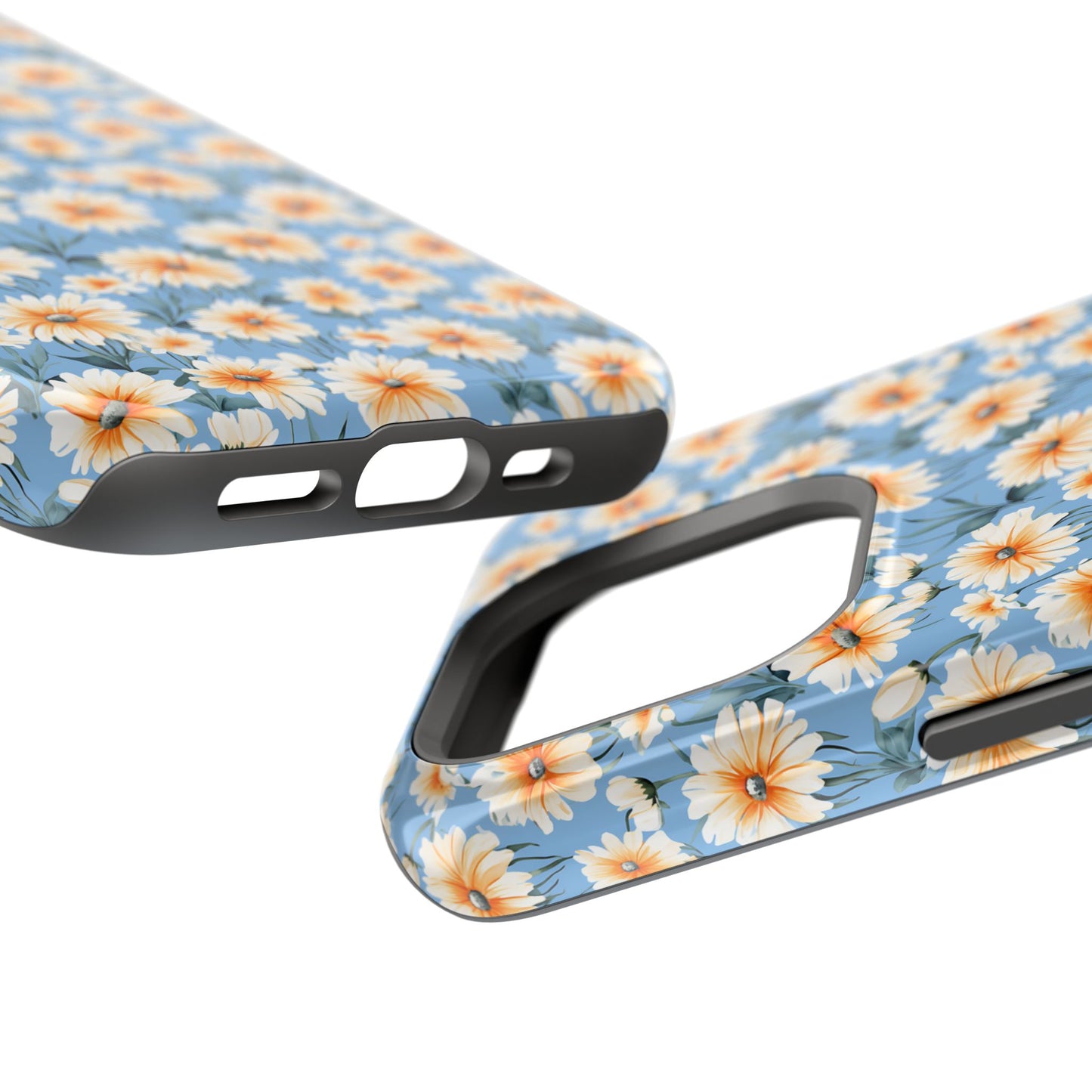 Floral Magnetic Phone Case - Chic Daisy Pattern for Stylish Protection
