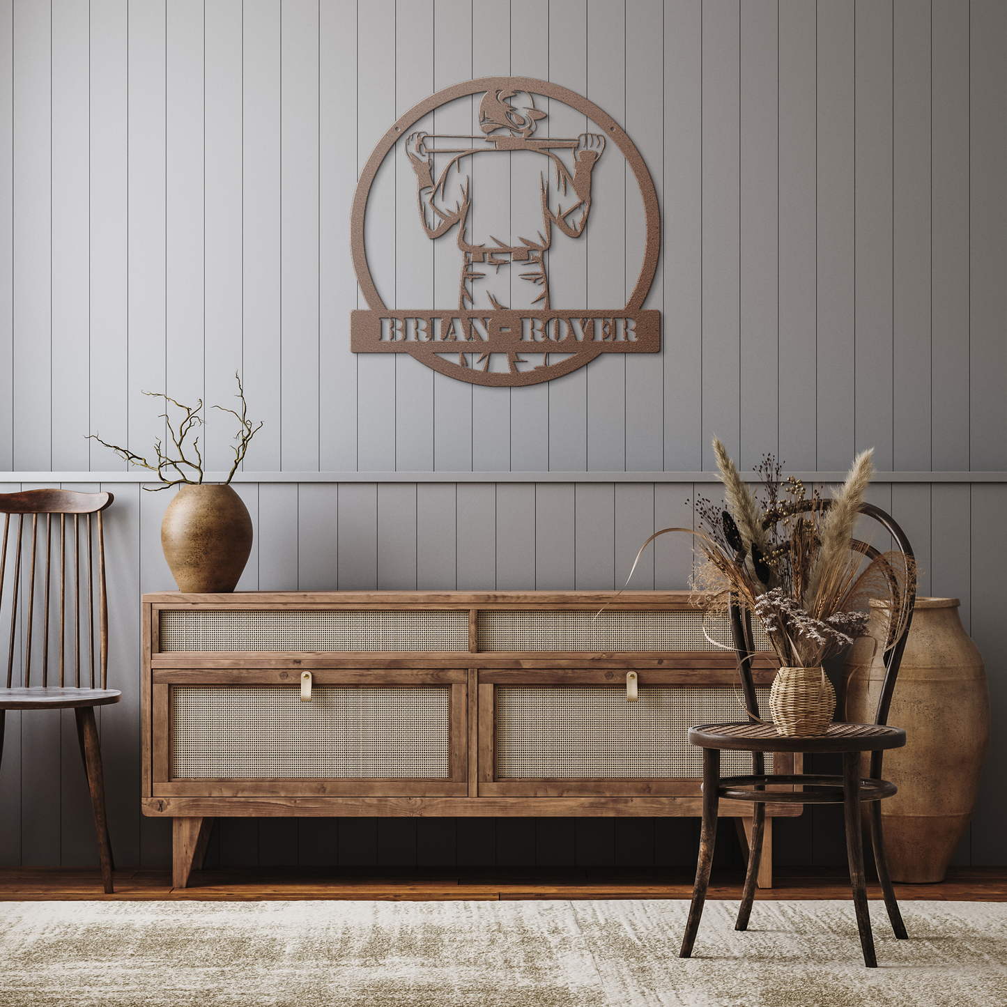 Baseball_Player_Metal_Sign_Copper_Rustic_Hallway_Mockup.png