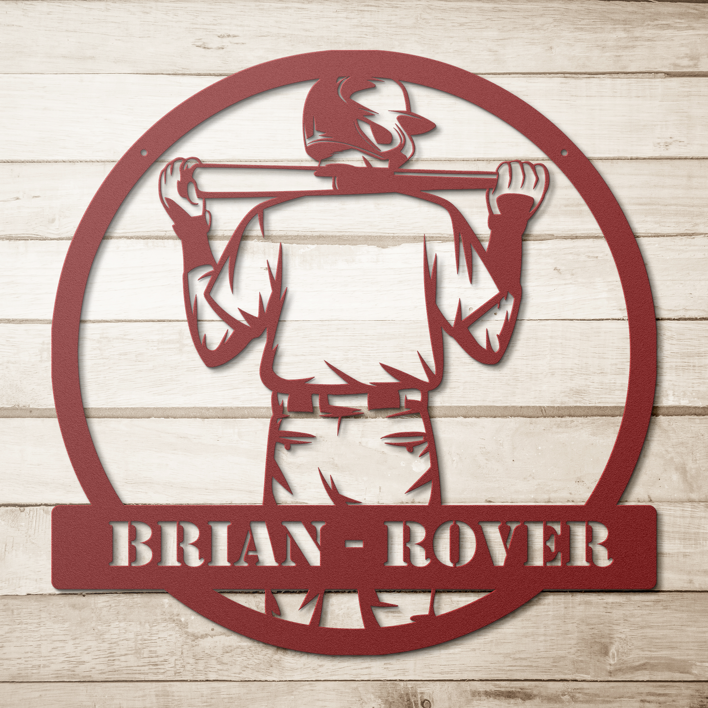 Baseball_Player_Metal_Sign_Red_Simple_Wood_BKGD_Mockup.png