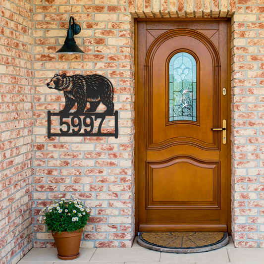 Bear_Metal_Address_Sign_Black_Brick_Entrance_Mockup.png