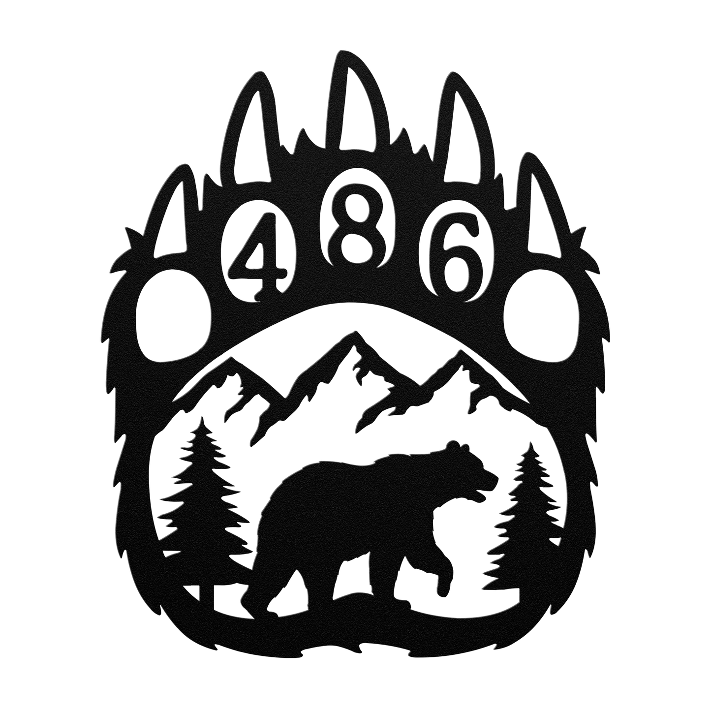 Bear_Paw_Metal_Address_Sign_Black_Transparent_Mockup.png