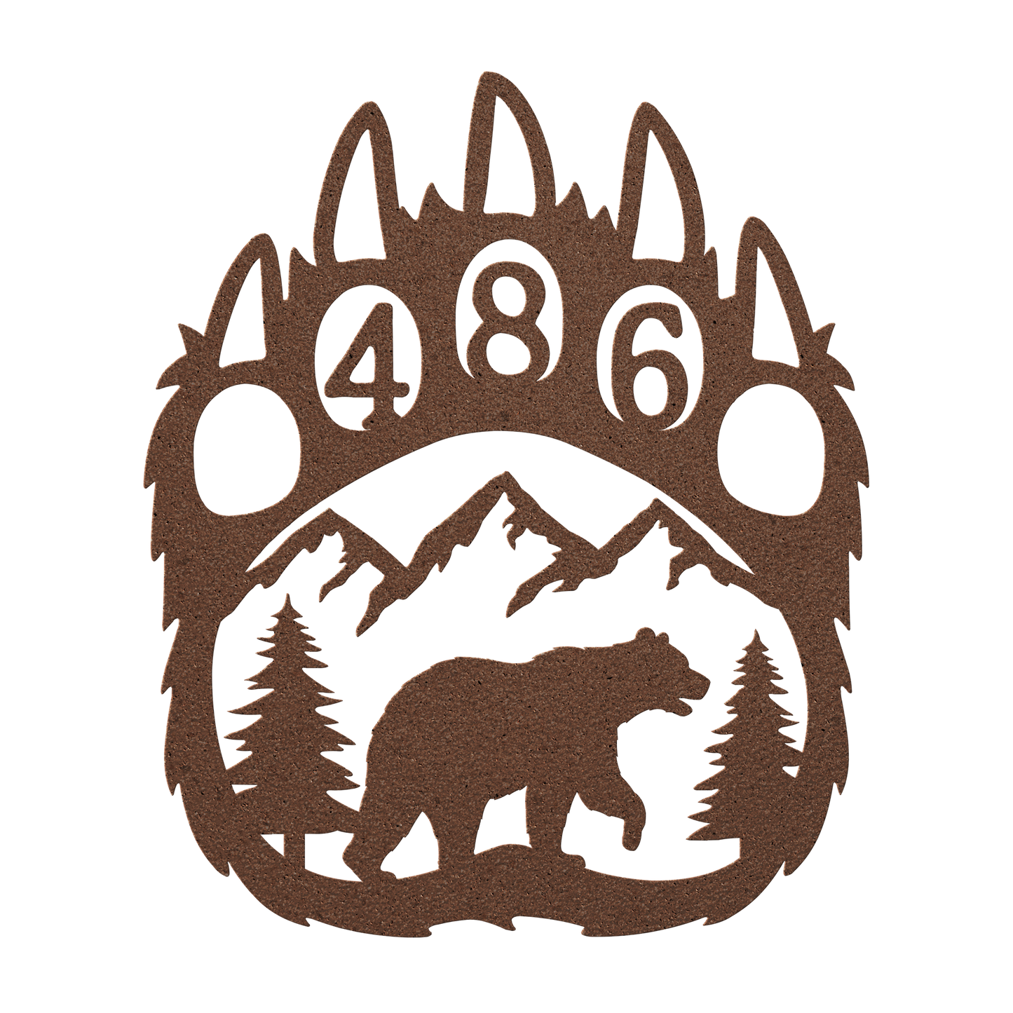 Bear_Paw_Metal_Address_Sign_Copper_Transparent_Mockup.png