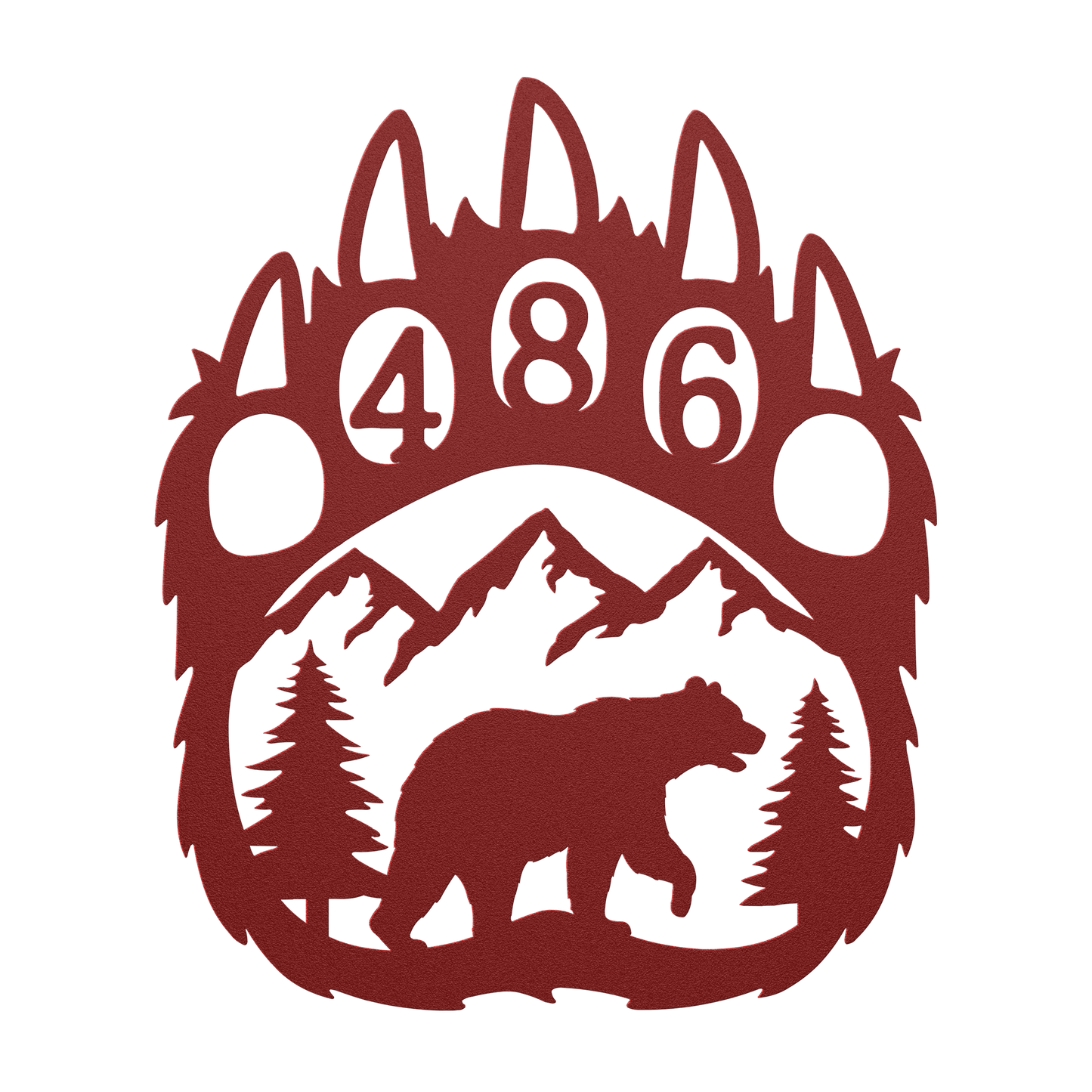 Bear_Paw_Metal_Address_Sign_Red_Transparent_Mockup.png