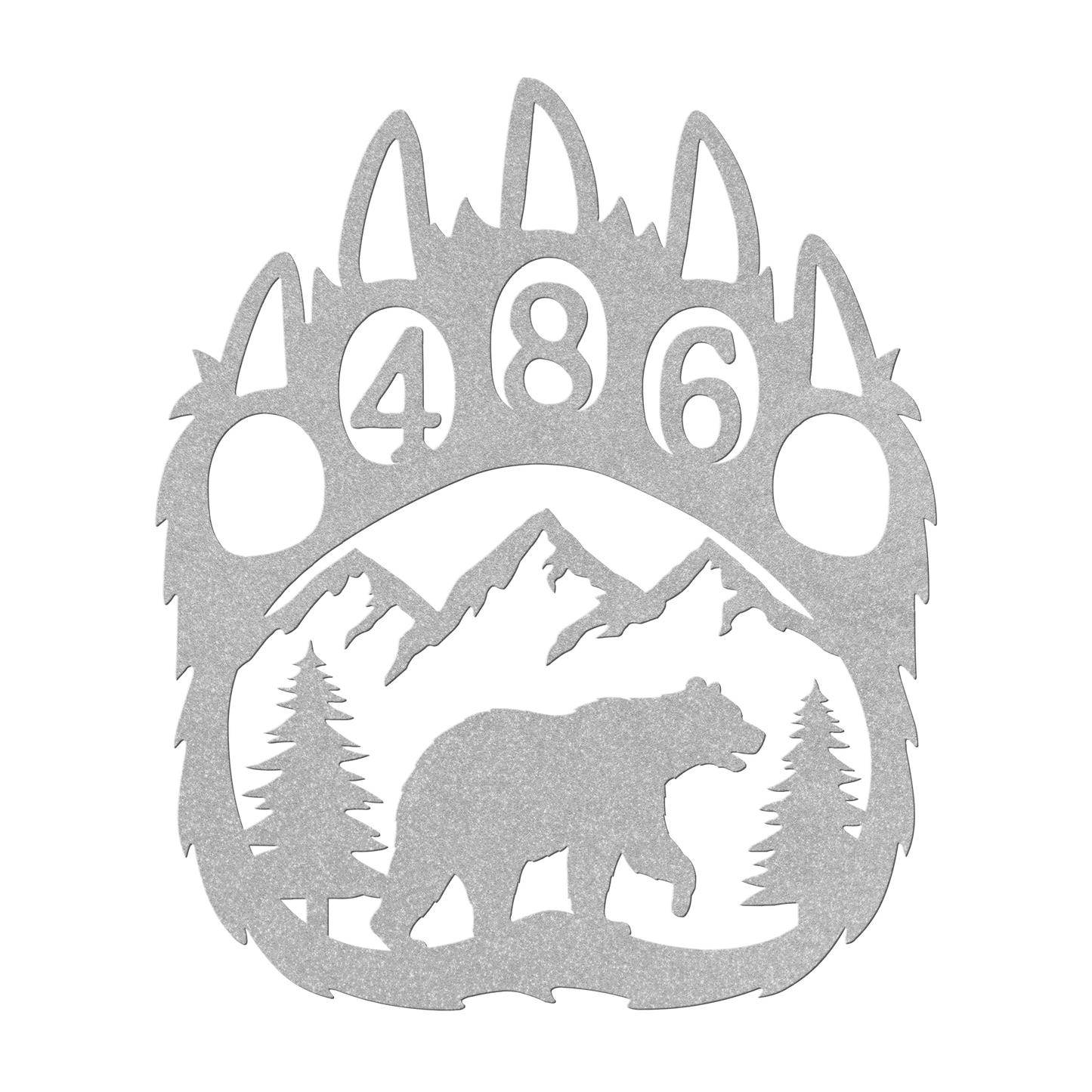 Bear_Paw_Metal_Address_Sign_Silver_Transparent_Mockup.png