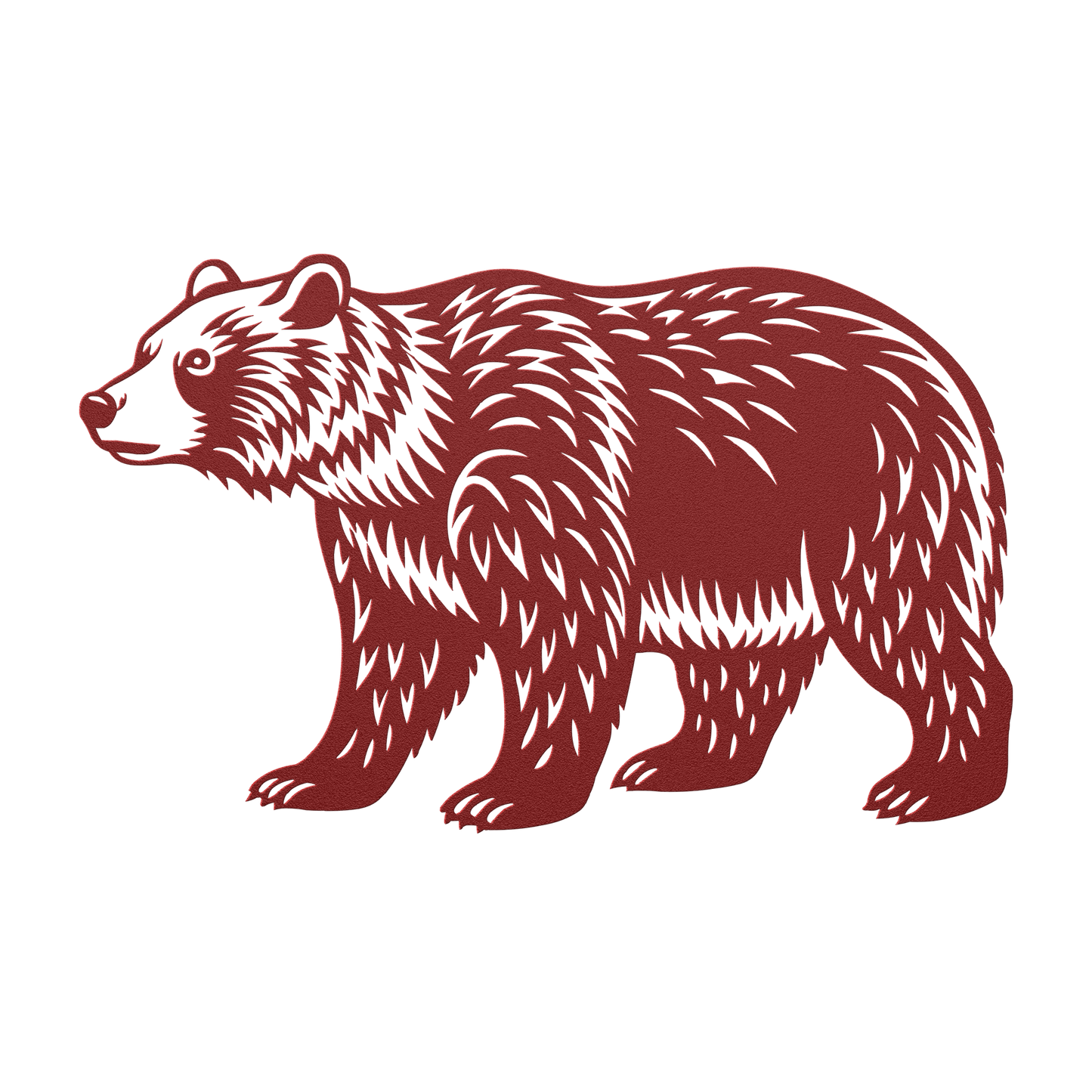 Bear_Silhouette_Metal_Art_Decor_Red_Transparent_Mockup.png