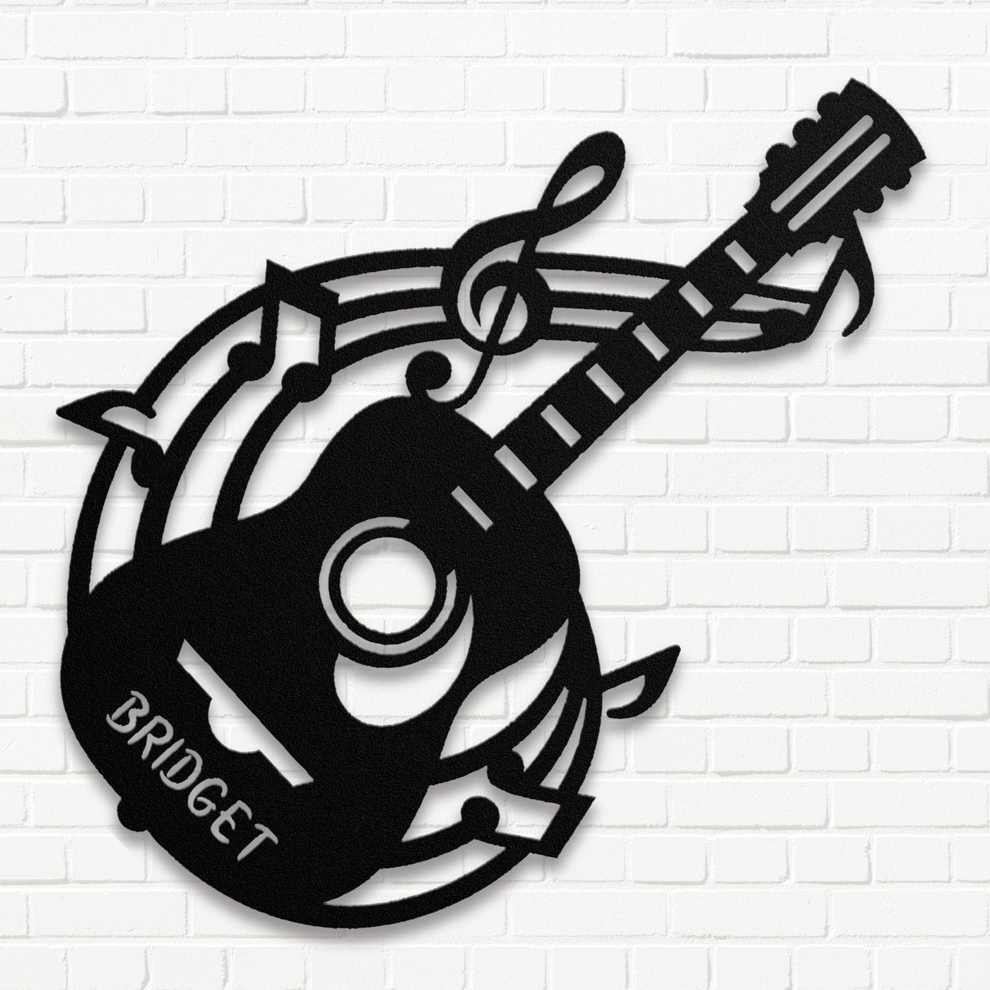 Personalized Musical Guitar - Metal Sign