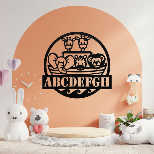 Noah's Arc Personalized Metal Art