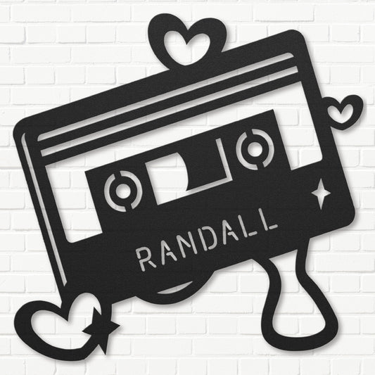 Retro Cassette Tape - Metal Sign