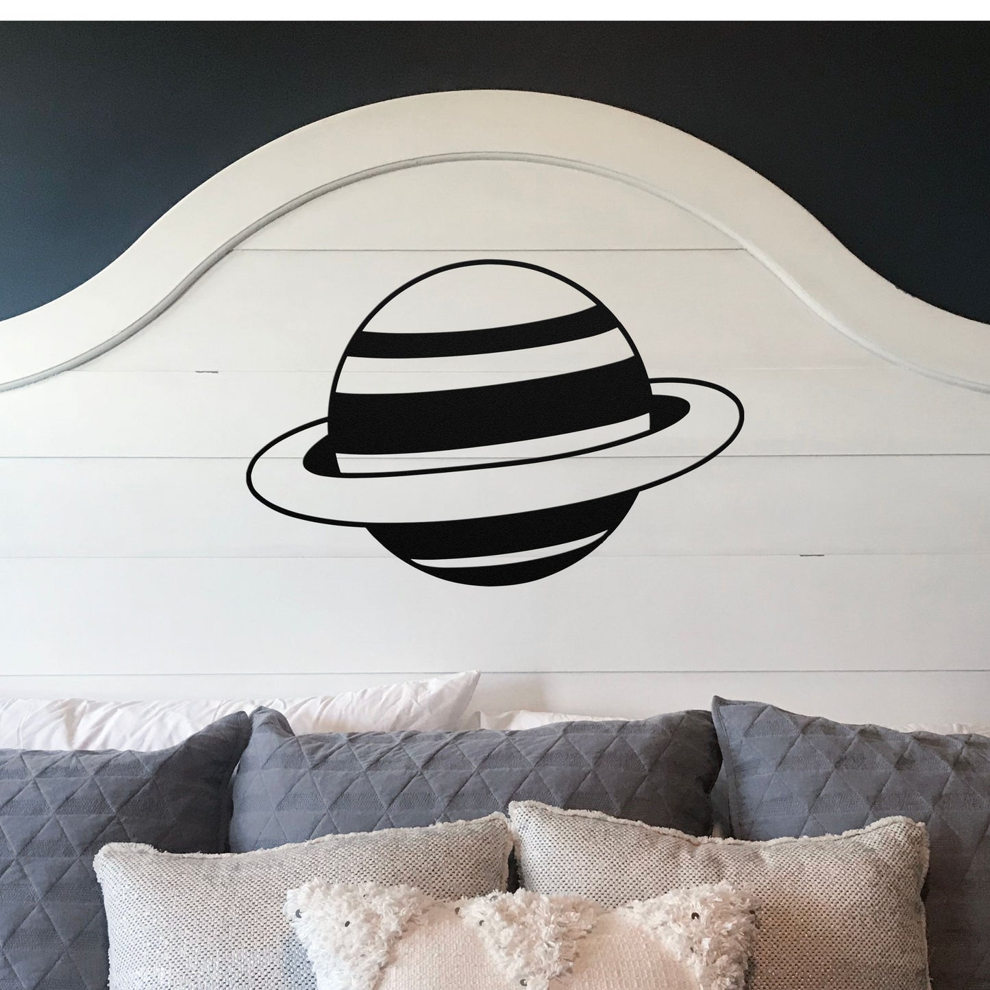 Planet Saturn Metal Sign