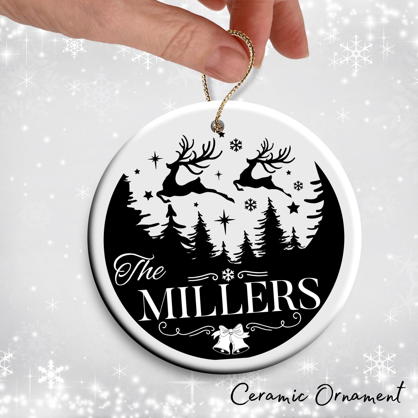 Christmas FAMILY Ceramic Ornaments 37-05