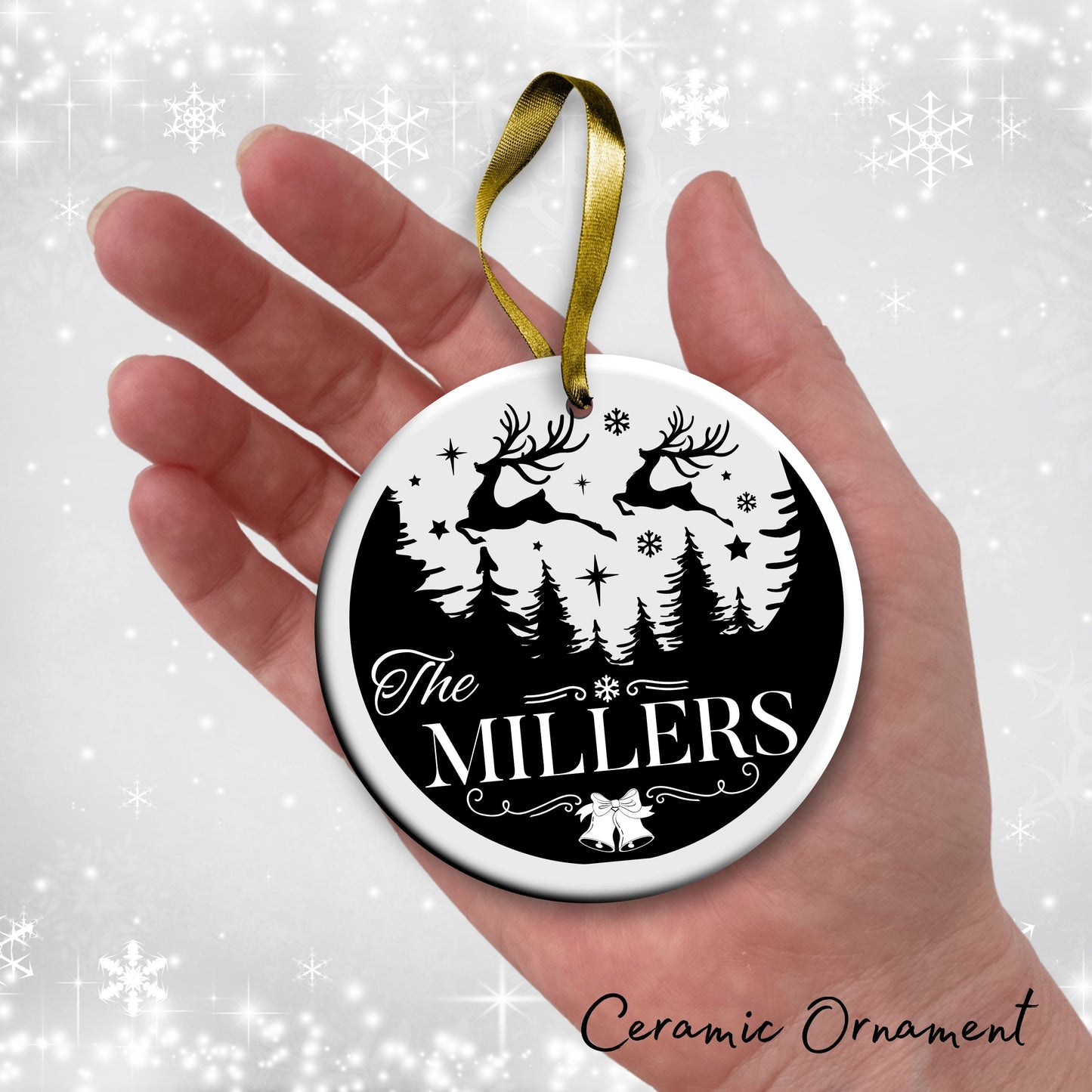Christmas FAMILY Ceramic Ornaments 37-05
