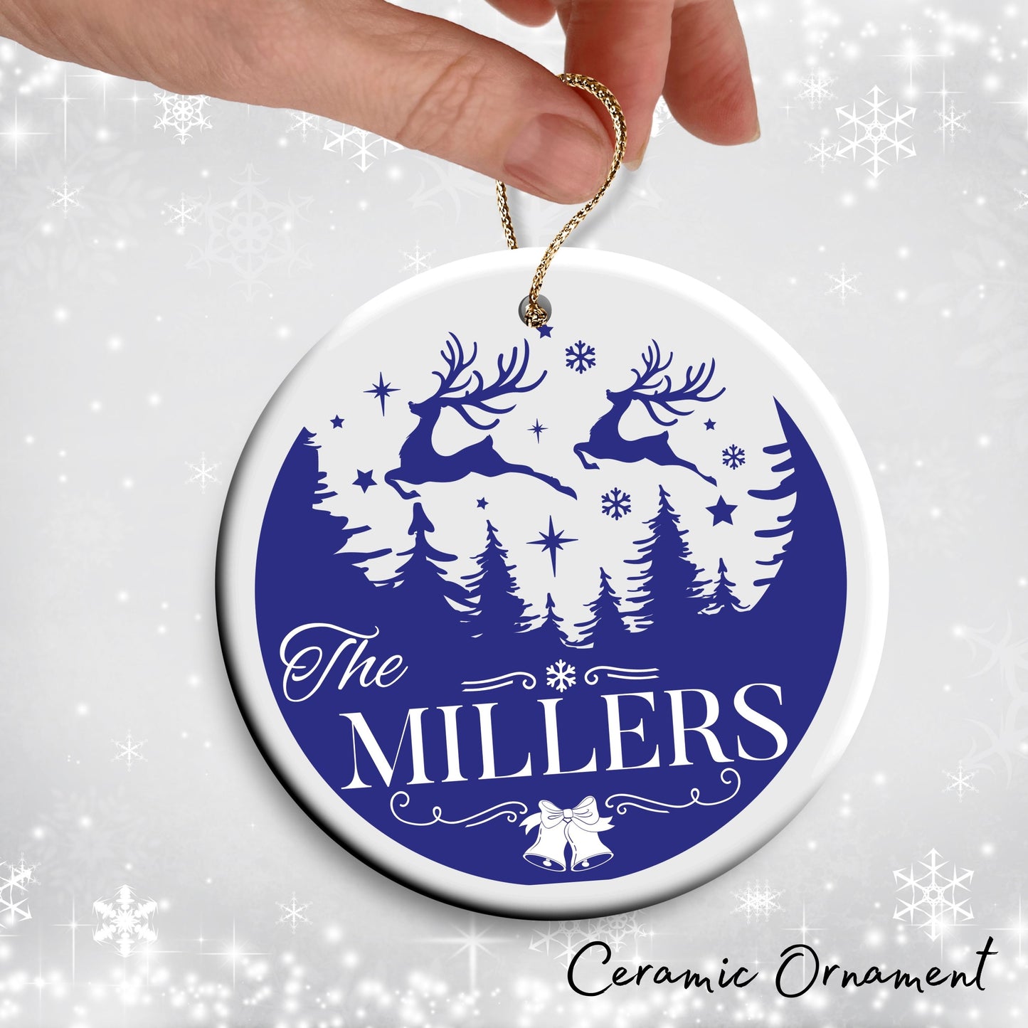 Christmas FAMILY Ceramic Ornaments 37-10