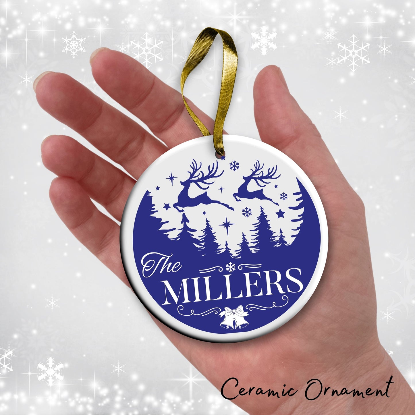 Christmas FAMILY Ceramic Ornaments 37-10