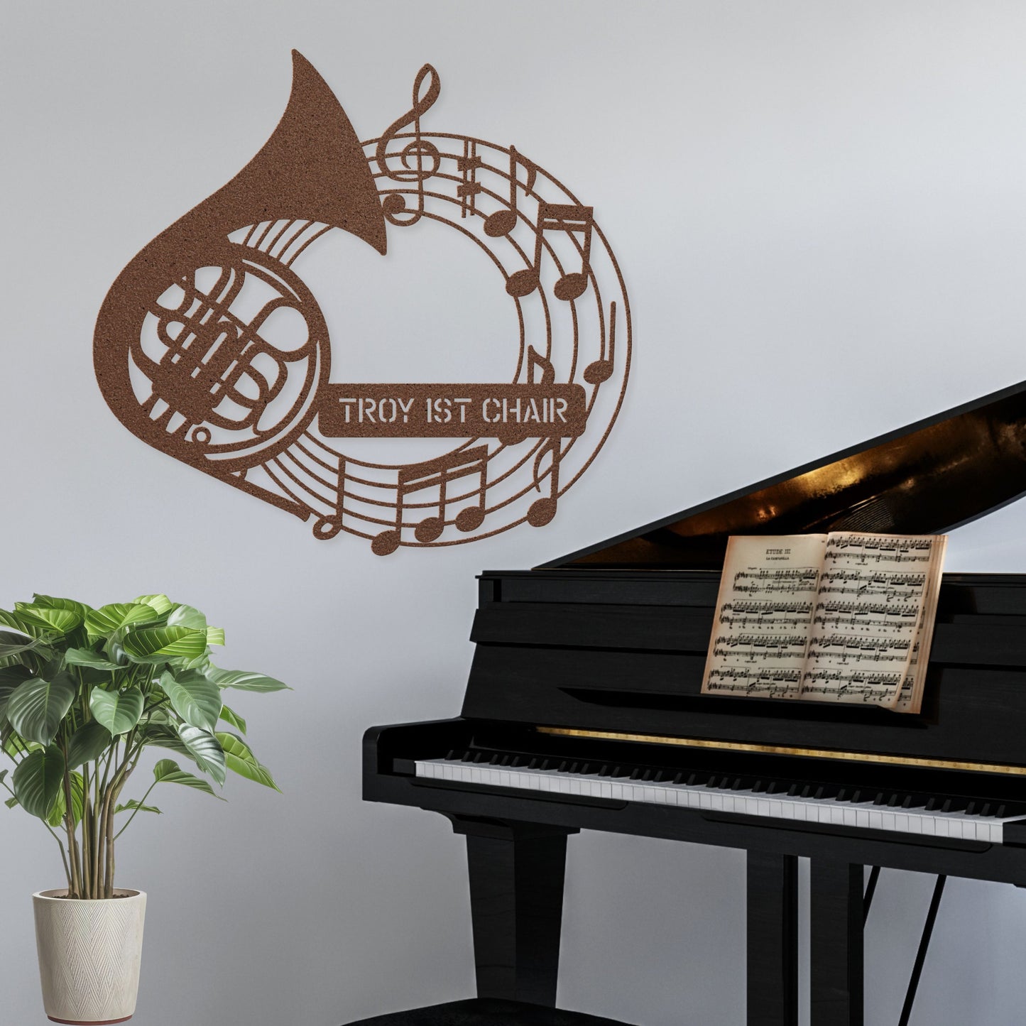 Personalized French Horn - Metal Sign