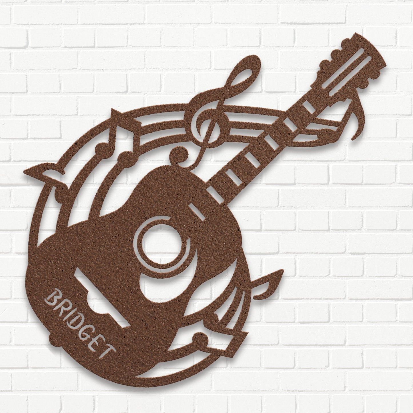 Personalized Musical Guitar - Metal Sign
