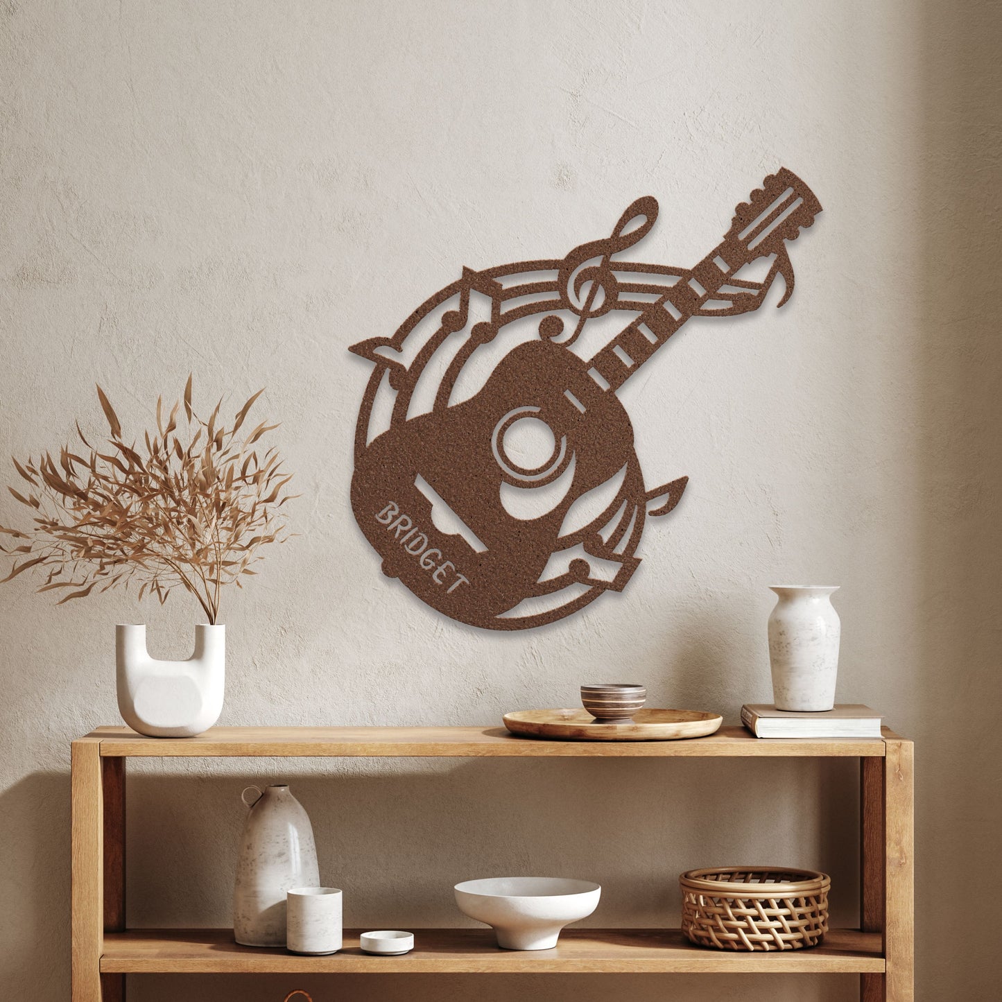Personalized Musical Guitar - Metal Sign