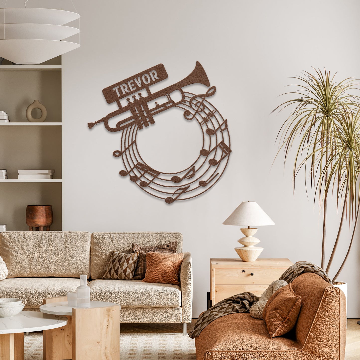 Musical Trumpet Notes - Metal Sign