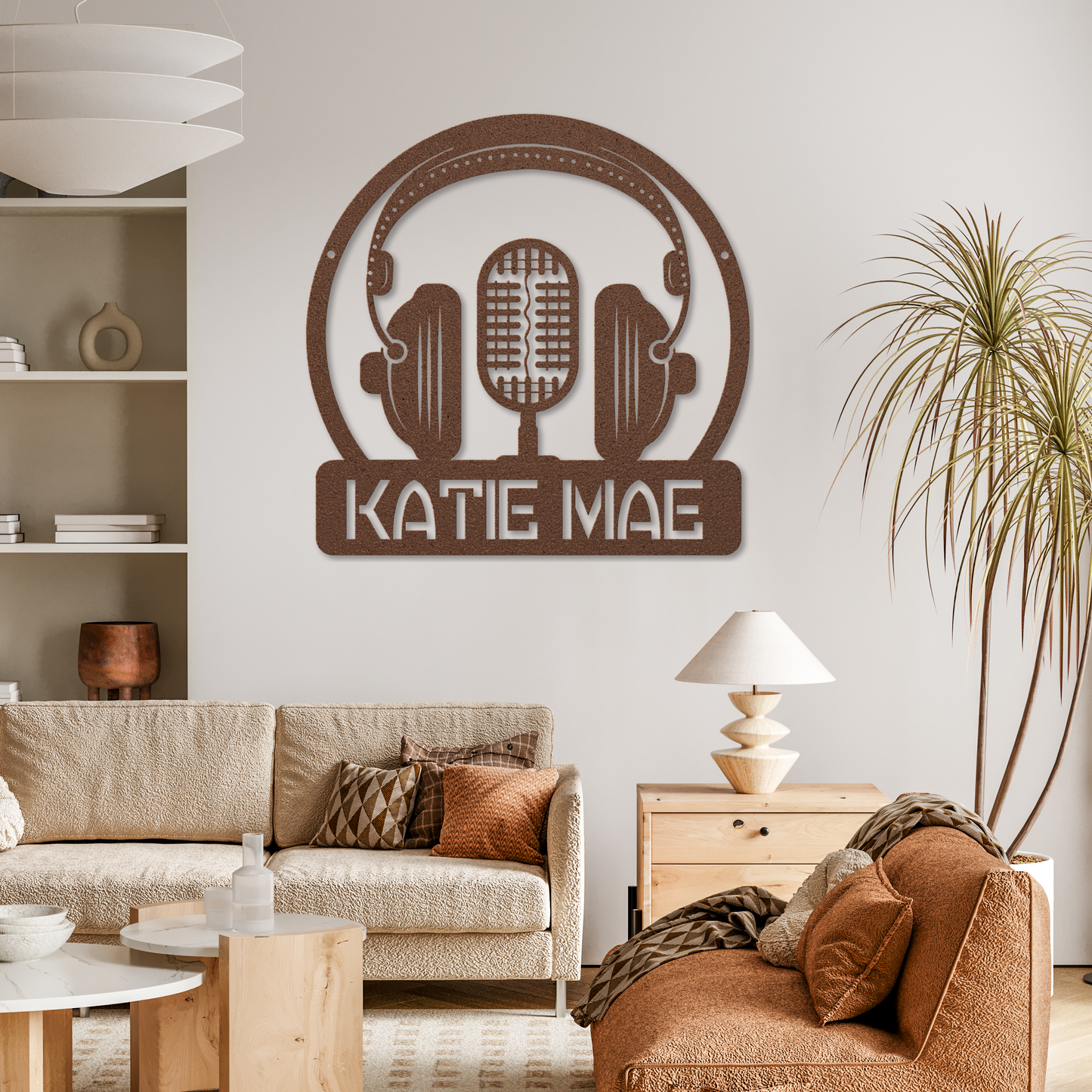 Rising Star Singer Headphones - Metal Sign
