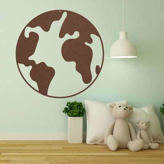 Earth from Space Metal Sign