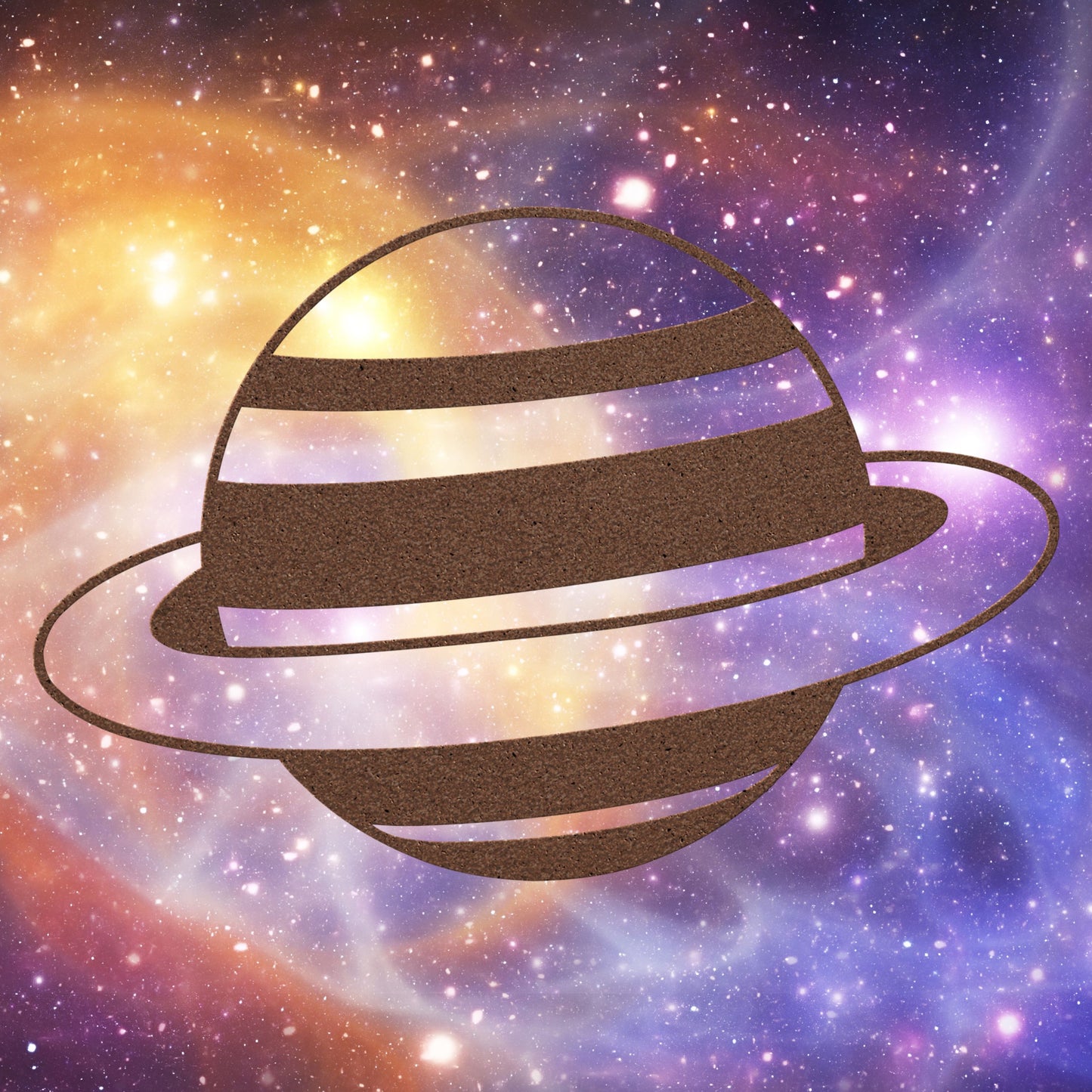 Planet Saturn Metal Sign