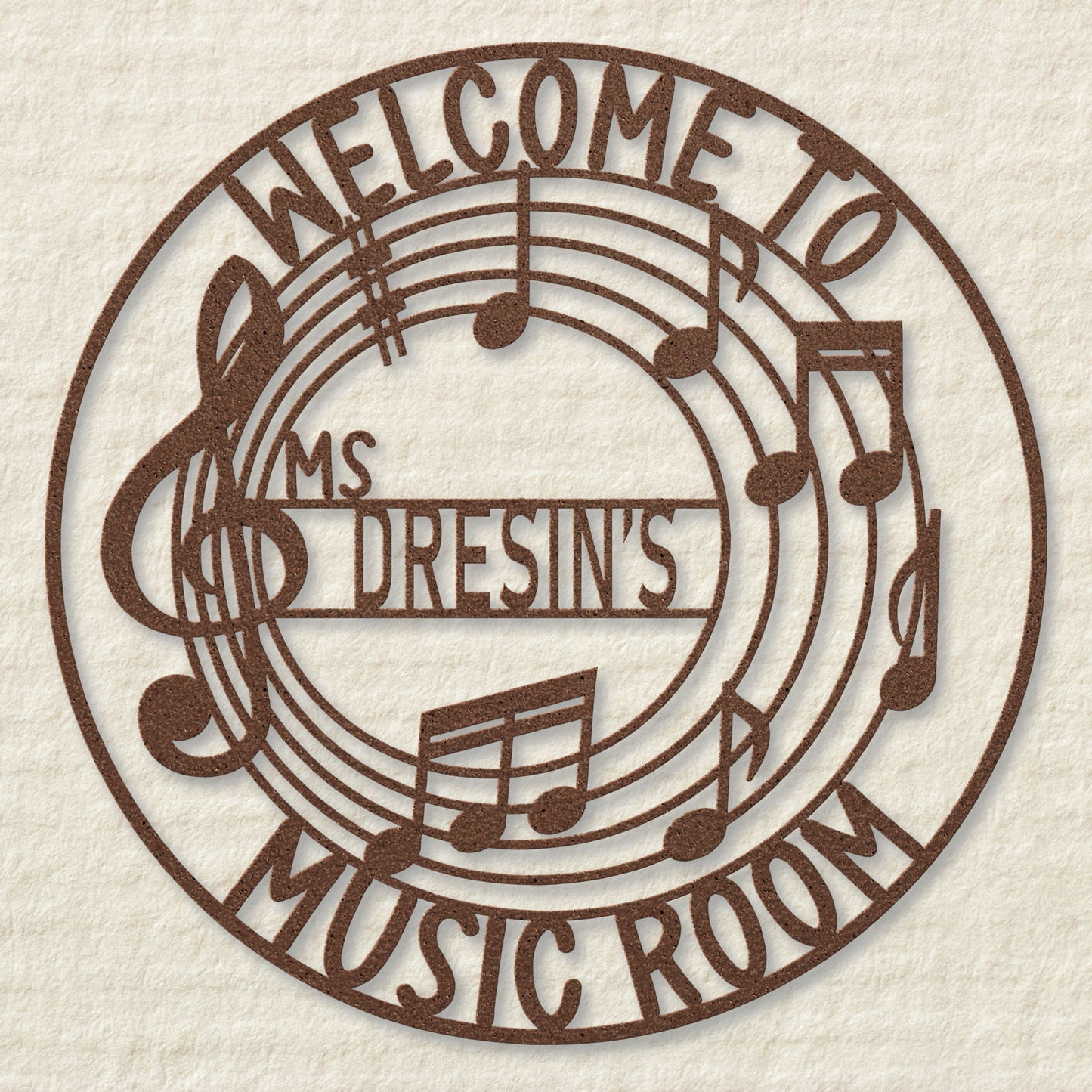 Welcome to My Music Room Metal Sign MS