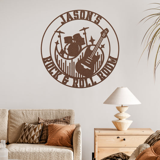 Rock & Roll Room - Metal Sign