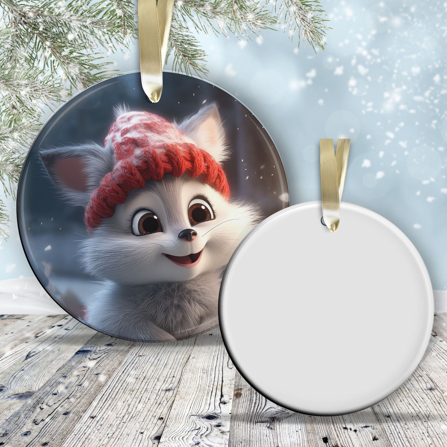 Cute Baby Kitten Animal Ceramic Ornament 153-01