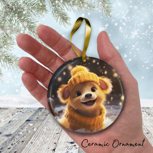 Cute Baby Puppy Animal Ceramic Ornament 153-12