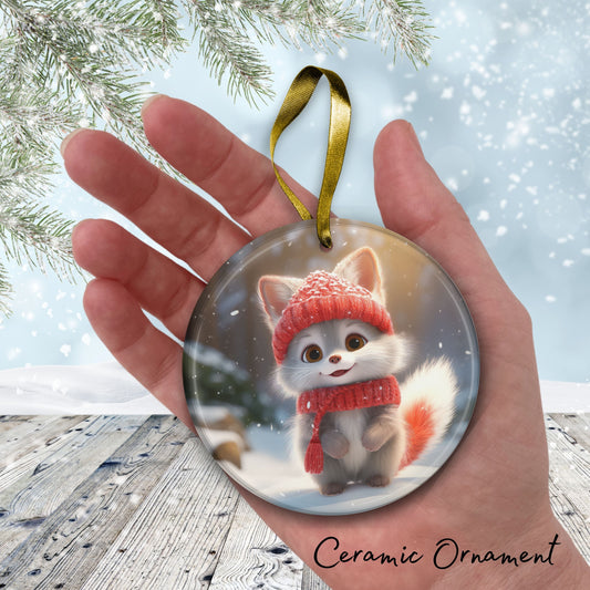 Cute Baby Kitty Animal Ceramic Ornament 153-13