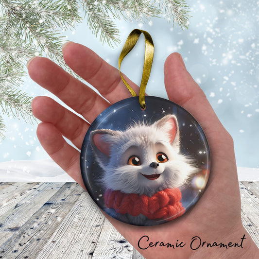 Cute Baby Kitty Animal Ceramic Ornament 153-19