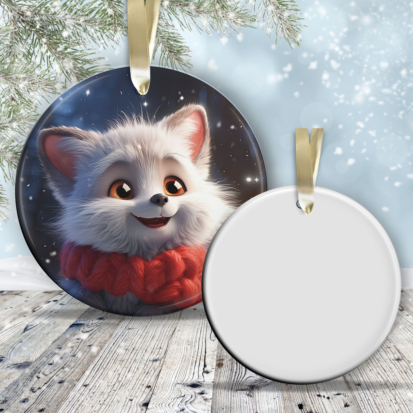 Cute Baby Kitty Animal Ceramic Ornament 153-19