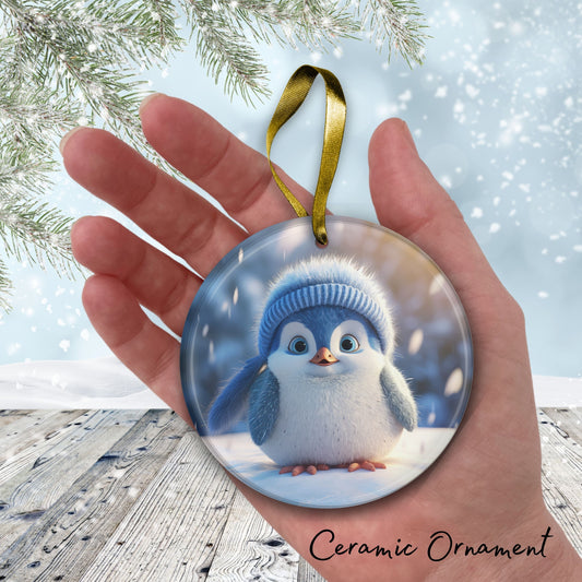 Cute Baby Penguin Animal Ceramic Ornament 153-21