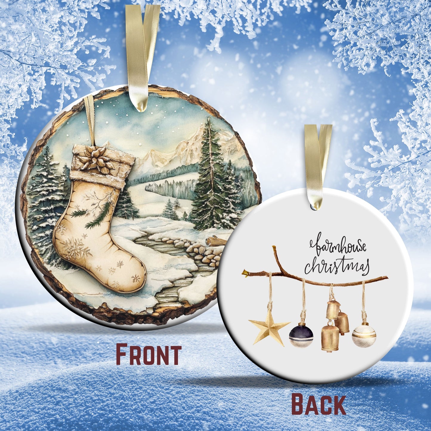 Farmhouse Ceramic Ornament 39-05