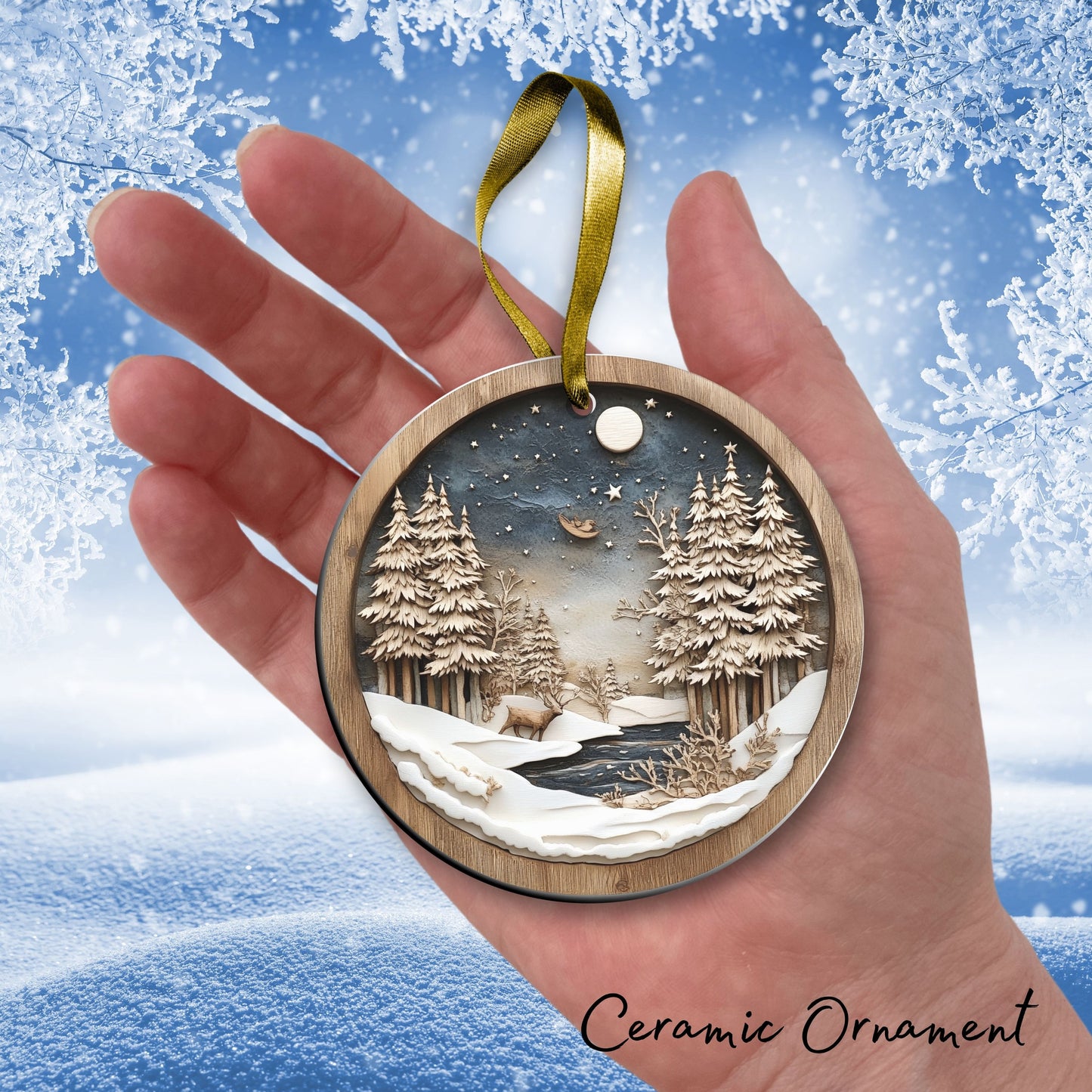 Farmhouse Ceramic Ornament 39-01