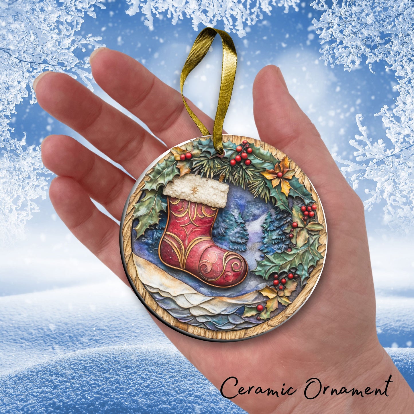 Farmhouse Ceramic Ornament 39-02