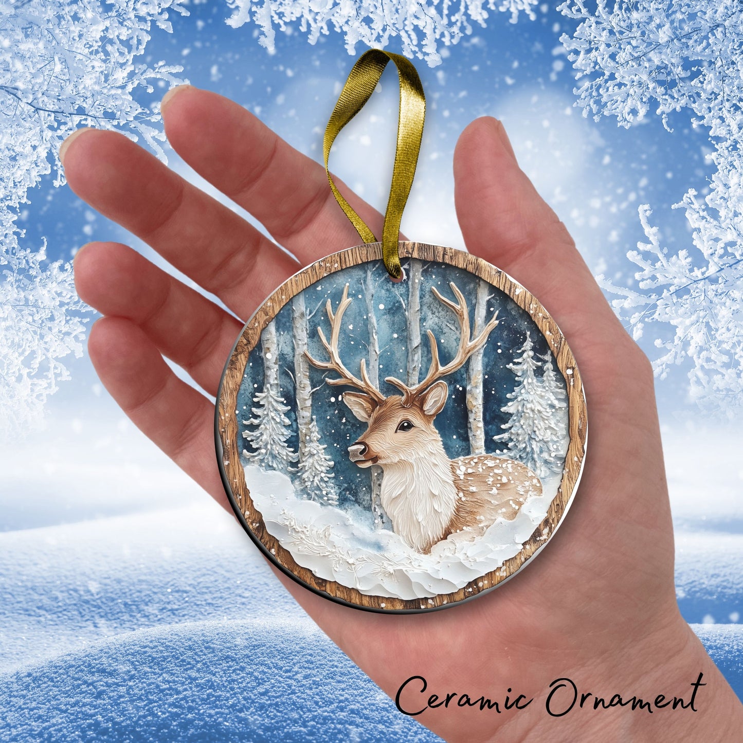 Farmhouse Ceramic Ornament 39-09